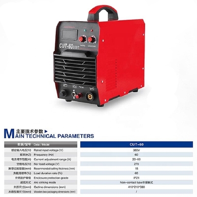 380V espesor de corte 158mm máquina de corte de plasma con inversor IGBT para metal CUT-60