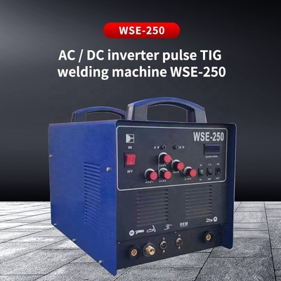 220V Inverter de entrada nominal controlado por AC DC TIG Soldador WSE250 con motor de enfriamiento por aire