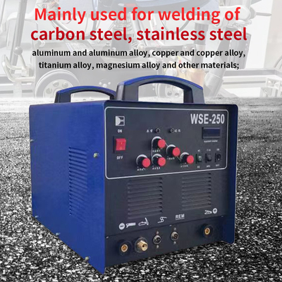 220V Inverter de entrada nominal controlado por AC DC TIG Soldador WSE250 con motor de enfriamiento por aire