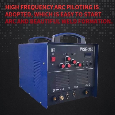 220V Inverter de entrada nominal controlado por AC DC TIG Soldador WSE250 con motor de enfriamiento por aire