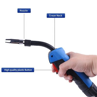 Largo del cable de 4m 5m 8m tipo Binzel CO2 Gas aire enfriado Mig antorcha de soldadura 15AK
