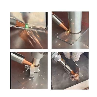 Máquina de soldadura por láser de fibra portátil de 1000W HB-W1000 para acero inoxidable y aleación de aluminio
