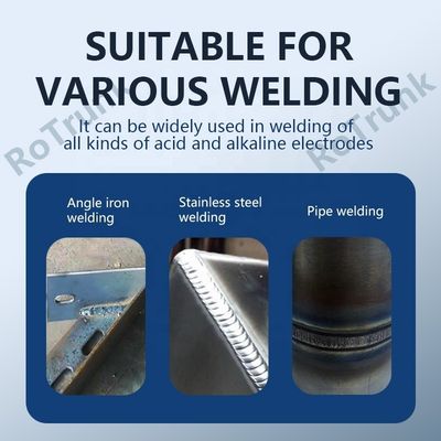 Máquina portátil de soldadura de arco portátil de 220 V Soldador de soldadura MOTOR de corriente continua para acero al carbono