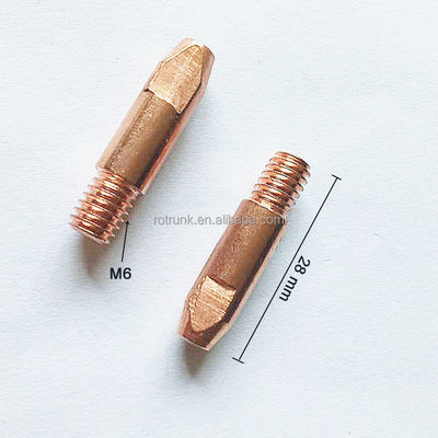 1.0mm punta de contacto de cobre para Binzel Tipo 24KD CO2 MIG Protector de boquilla de la antorcha Incluido