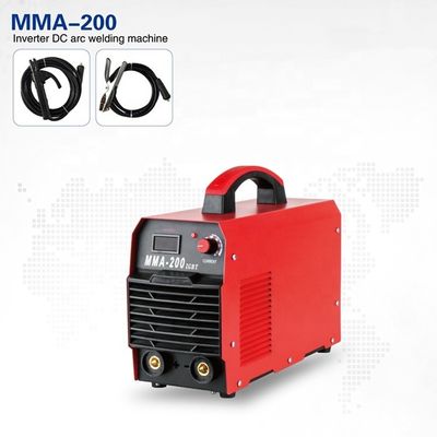 Máquina de soldadura de arco de inversor IGBT de 200 am 380X150X300 mm Mini portátil para MOTOR de CC