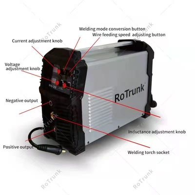 Máquina de soldadura MIG IGBT de 3 en 1 con inversor multifunción CO2 MIG250 para acero inoxidable