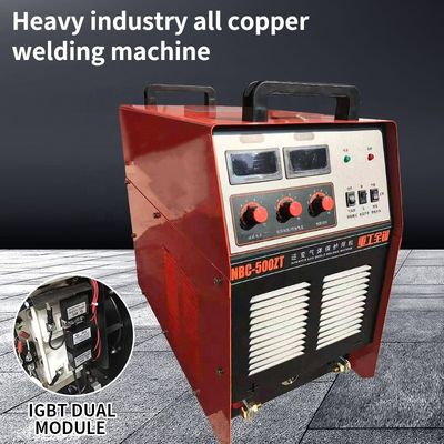 500 Amp NBC-500ZT Industria MIG máquina de soldadura de doble módulo de doble llamada Reactancia de cobre