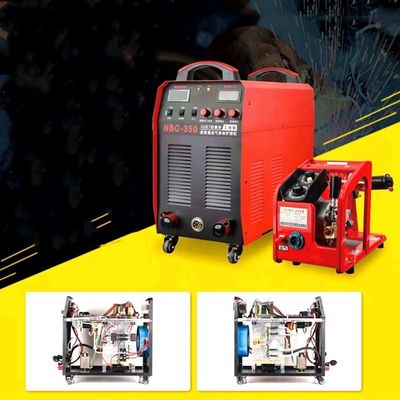 Saldador industrial MIG/MMA de doble módulo fácil de operar de 350 amperes Saldador de gas Mig NBC-350