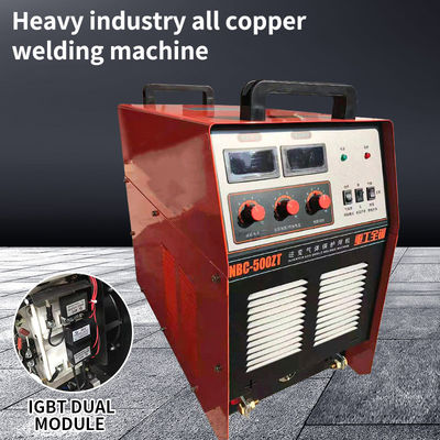 Máquina de soldadura industrial MIG 500A con módulo doble IGBT y conexión de banda de cobre