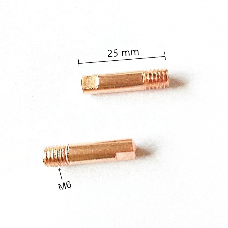 Binzel 15AK CO2 MIG Torch 0.8mm Punta de contacto de cobre para un rendimiento de soldadura duradero