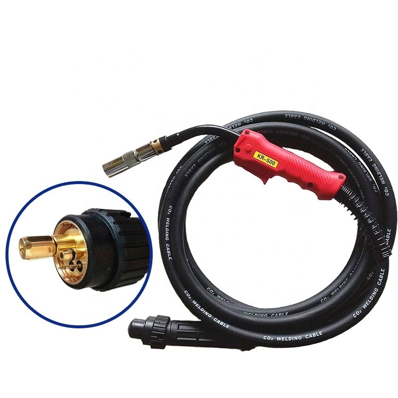 Mejorar su instalación de soldadura con el modelo europeo 500 A Mig Saldadura antorcha 3m longitud del cable