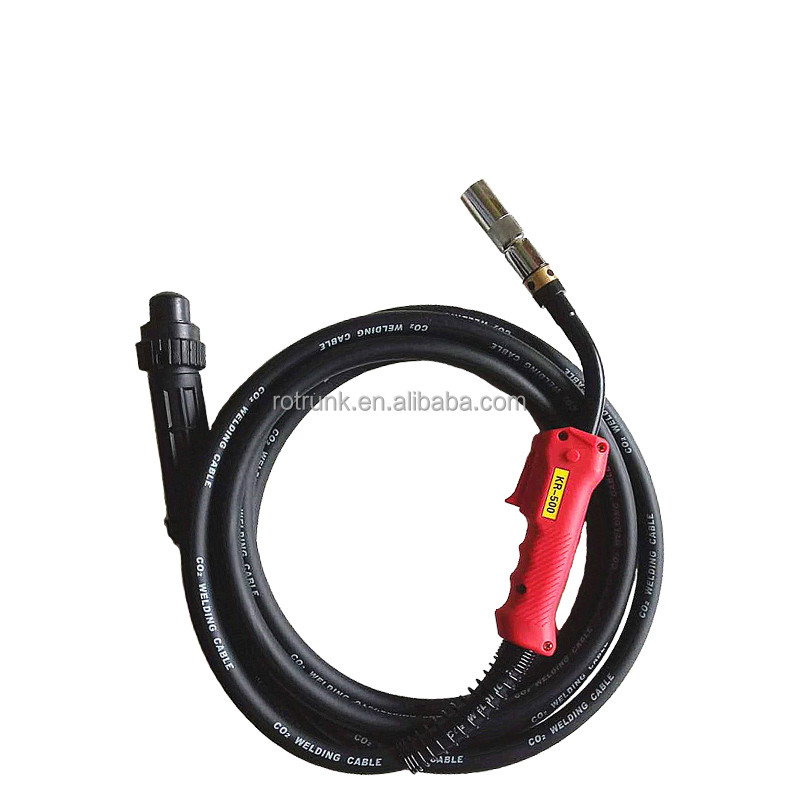 500A Antorcha de soldadura blindada con gas de CO2 de conector europeo para equipos de soldadura portátiles