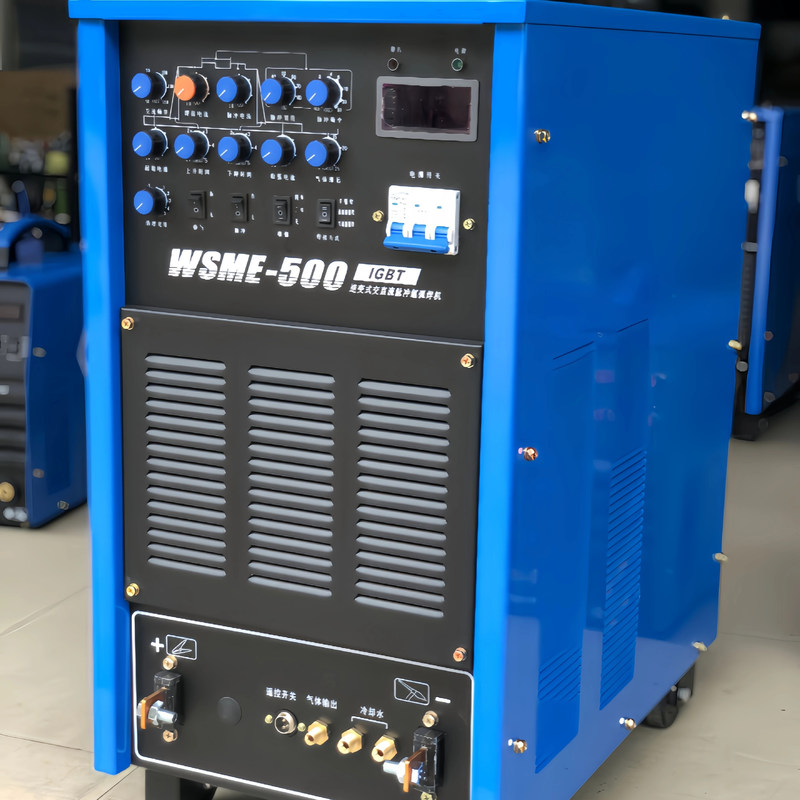 Soldador de alta tensión DC Tig WSME-500 con corriente de salida de 400 amperios y ciclo de trabajo nominal del 60% a 40 °C