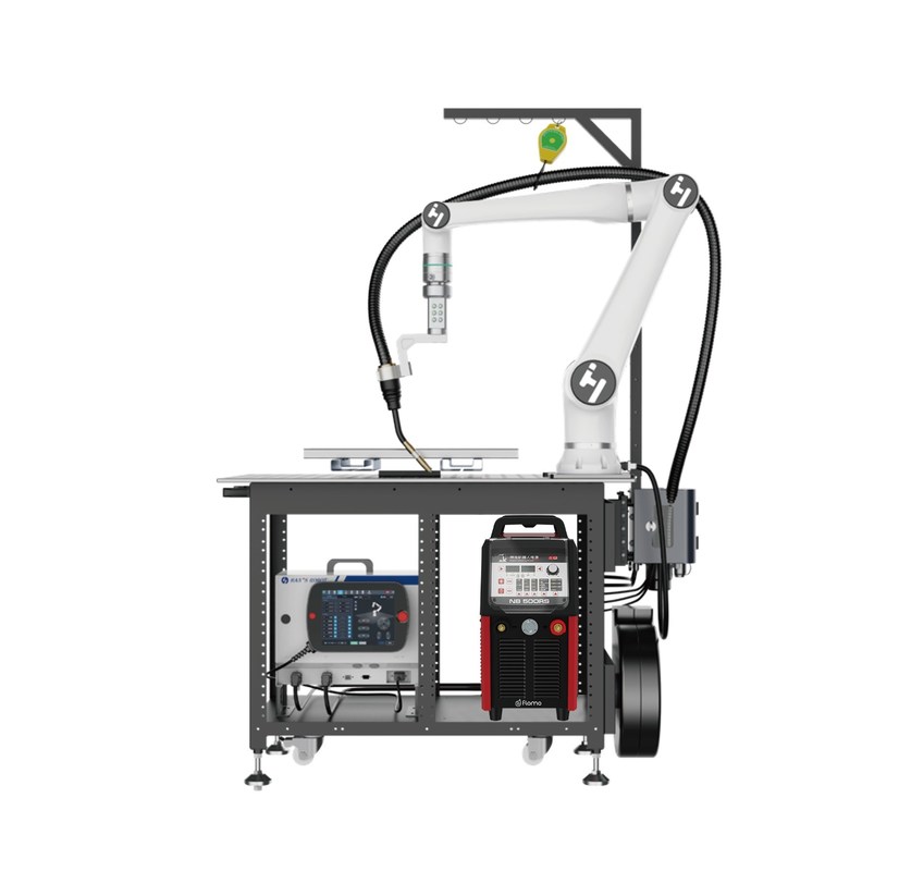 380 V de tensión de entrada nominal Sistema de soldadura robótica industrial con capacidades versátiles